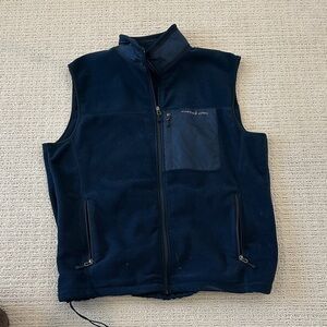 Vineyard Vines Men's Dark Blue Fleece Vest